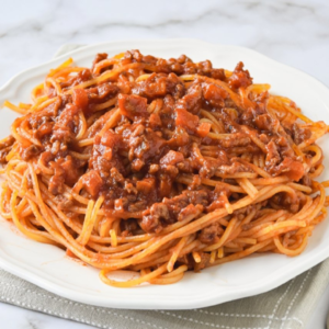 Tallarines Boloñesa